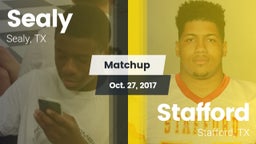 Matchup: Sealy  vs. Stafford  2017