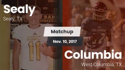Matchup: Sealy  vs. Columbia  2017