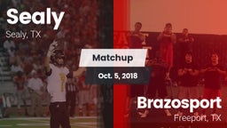 Matchup: Sealy  vs. Brazosport  2018
