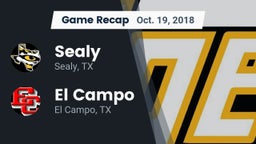 Recap: Sealy  vs. El Campo  2018