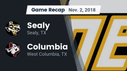 Recap: Sealy  vs. Columbia  2018