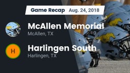 Recap: McAllen Memorial  vs. Harlingen South  2018