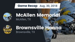 Recap: McAllen Memorial  vs. Brownsville Hanna  2018