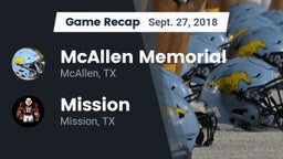 Recap: McAllen Memorial  vs. Mission  2018