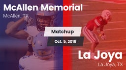 Matchup: McAllen Memorial vs. La Joya  2018