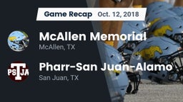 Recap: McAllen Memorial  vs. Pharr-San Juan-Alamo  2018
