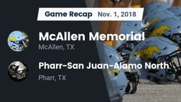 Recap: McAllen Memorial  vs. Pharr-San Juan-Alamo North  2018
