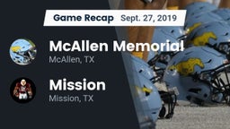 Recap: McAllen Memorial  vs. Mission  2019