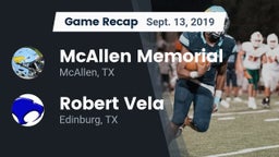 Recap: McAllen Memorial  vs. Robert Vela  2019