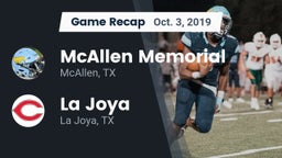 Recap: McAllen Memorial  vs. La Joya  2019