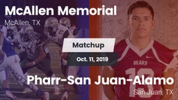 Matchup: McAllen Memorial vs. Pharr-San Juan-Alamo  2019