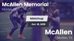 Matchup: McAllen Memorial vs. McAllen  2019