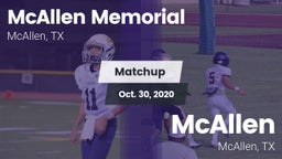 Matchup: McAllen Memorial vs. McAllen  2020