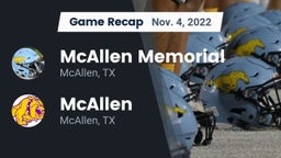 Recap: McAllen Memorial  vs. McAllen  2022