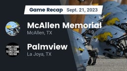 Recap: McAllen Memorial  vs. Palmview  2023