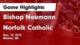 Bishop Neumann  vs Norfolk Catholic  Game Highlights - Dec. 13, 2019