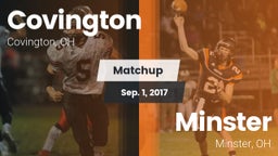 Matchup: Covington High vs. Minster  2017