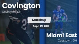 Matchup: Covington High vs. Miami East  2017