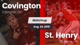 Matchup: Covington High vs. St. Henry  2018