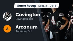 Recap: Covington  vs. Arcanum  2018