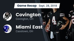 Recap: Covington  vs. Miami East  2018