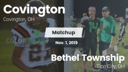 Matchup: Covington High vs. Bethel Township  2019