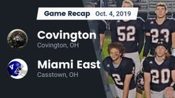 Recap: Covington  vs. Miami East  2019