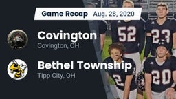 Recap: Covington  vs. Bethel Township  2020