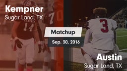 Matchup: Kempner  vs. Austin  2016