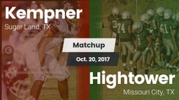 Matchup: Kempner  vs. Hightower  2017