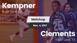 Matchup: Kempner  vs. Clements  2017