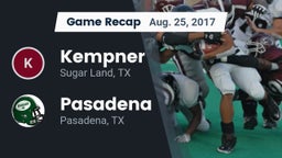 Recap: Kempner  vs. Pasadena  2017