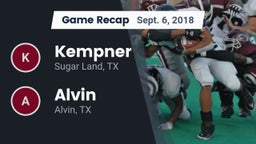 Recap: Kempner  vs. Alvin  2018