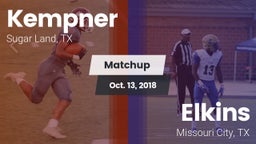 Matchup: Kempner  vs. Elkins  2018