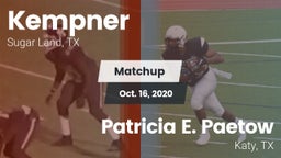 Matchup: Kempner  vs. Patricia E. Paetow  2020