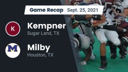 Recap: Kempner  vs. Milby  2021