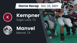 Recap: Kempner  vs. Manvel  2021