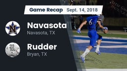 Recap: Navasota  vs. Rudder  2018