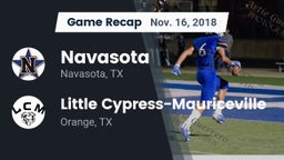 Recap: Navasota  vs. Little Cypress-Mauriceville  2018