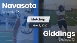 Matchup: Navasota  vs. Giddings  2020