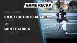 Recap: Joliet Catholic Academy  vs. Saint Patrick  2016