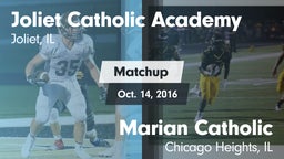 Matchup: Joliet Catholic  vs. Marian Catholic  2016