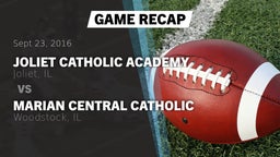 Recap: Joliet Catholic Academy  vs. Marian Central Catholic  2016