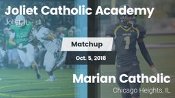 Matchup: Joliet Catholic  vs. Marian Catholic  2018