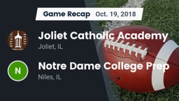 Recap: Joliet Catholic Academy  vs. Notre Dame College Prep 2018