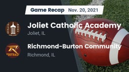 Recap: Joliet Catholic Academy  vs. Richmond-Burton Community  2021