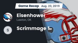 Recap: Eisenhower  vs. Scrimmage 1 2019