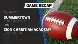 Recap: Summertown  vs. Zion Christian Academy  2016