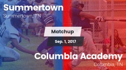 Matchup: Summertown High vs. Columbia Academy  2017