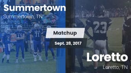 Matchup: Summertown High vs. Loretto  2017